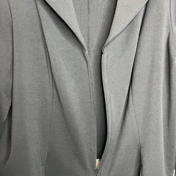 Lane Bryant Sz 18/20 A-Line Zip Up Suit Jacket Black - Picture 7 of 13